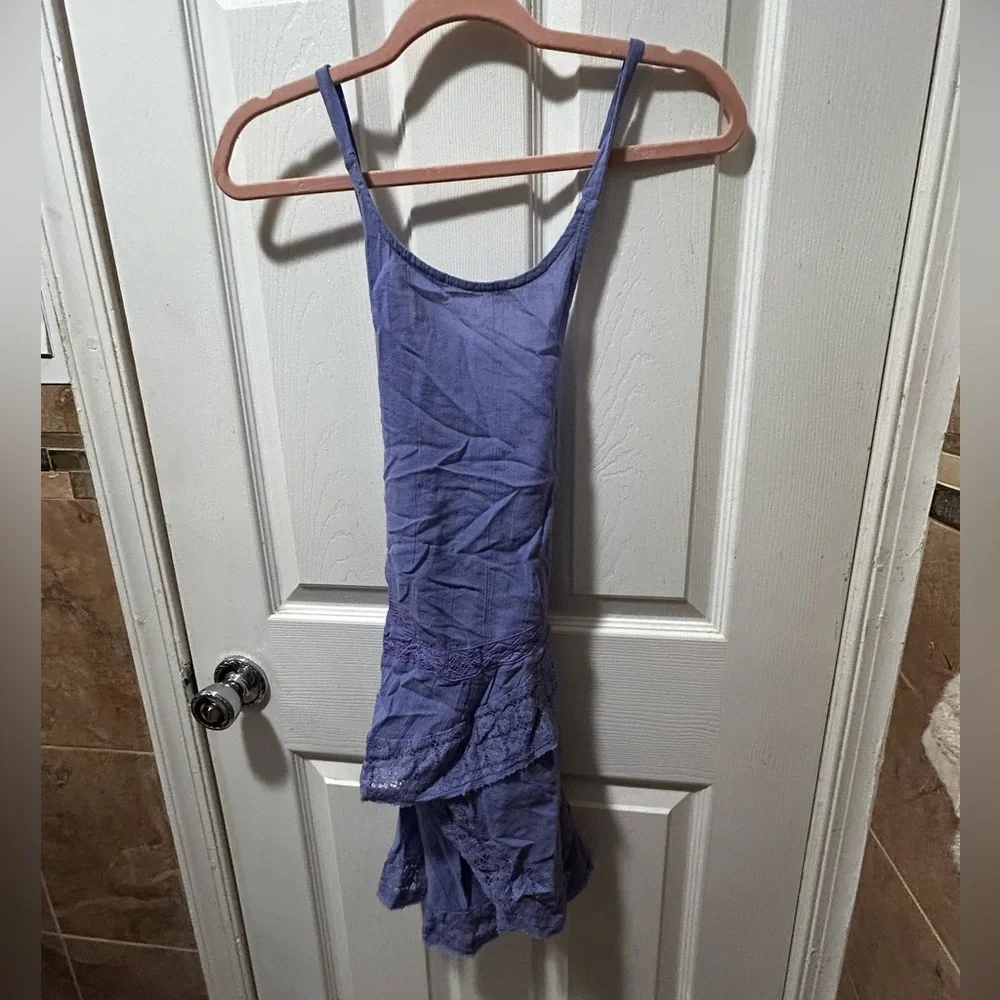 Free People Free People Lost In Lace Lavender Top Size L